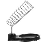 OSALADI Support de Soudure en Fer Rond, Noir, Base Stable, Multi-Usage et Détachable, Support Élégant pour Fer à Souder et Pyrograveur, pour Soudage et Bois Brûlé