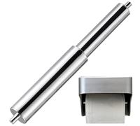 OSALADI Tige Porte-Rouleau De Papier Toilette Rétractable en Métal Chromé, Ressort Simple, Accessoire De Remplacement pour Distributeur Papier Hygiénique Domestique, Compatible Petit Format,