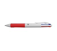 Osama, 4 Multi - Stylo 4 Couleur, 1 Pièce - Stylo Bille 0,1 mm Pointe Fine à Déclic en Caoutchouc avec Encre Noire, Bleue, Rouge et Verte - Stylo Couleur pour Papeterie, Fourniture Scolaire et Bureau