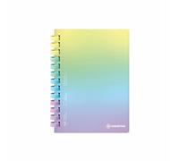 OSAMA - Carnet de Notes Silicone, Cahier Spirale A5 avec Reliure Dossier, Couverture Flexible Anti Rayures Feuilles à Rayures pour Papeterie, Fourniture Scolare et Bureau Eco Friendly