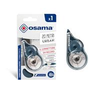 Osama - Correcteur Blanc à Ruban, 20 M, Kit 1 Pièce, Idéal comme Accessoire Bureau, Papeterie et Fourniture Scolaire - Effaceur pour Écrire sans Erreur avec Couverture Optimale Blanche, Longue Durée