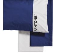Osama Home Pantone™ Parure de lit Simple en Coton 150 x 280 cm + Drap Housse 1 Place avec Coins élastiques 90 x 200 cm + taie d'oreiller 50 x 80 cm, 3 pièces, Navy Piony