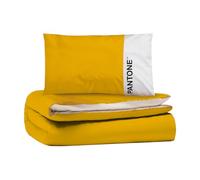 Osama Home Pantone™ - Parure de lit Simple en Coton pour Couette 1 Personne composée de Housse de Couette 155 x 200 cm Rabat 40 cm + taie d'oreillers pour lit 50 x 80, Parure de lit Simple