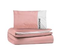 Osama Home Pantone™ - Parure de lit Simple en Coton pour Couette 1 Personne composée de Housse de Couette 155 x 200 cm Rabat 40 cm + taie d'oreillers pour lit 50 x 80, Parure de lit Simple