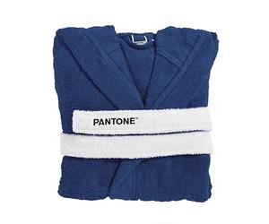 osama home Pantone Peignoir pour homme et femme en éponge avec capuche et grandes poches en coton certifié Oeko-Tex 400 g/m², doux et absorbant avec crochet et passants à la ceinture