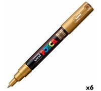 Osama Posca Pennarello Oro Punta Extra Fine Set 6 Pezzi Inchiostro Base Acqua