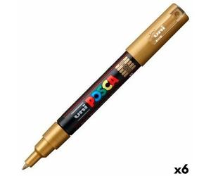 Osama Posca Pennarello Oro Punta Extra Fine Set 6 Pezzi Inchiostro Base Acqua