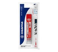 Osama - Recharge Stylo Frixion Idéal pour Papeterie et Fourniture Scolaire -Kit 3 Pièces avec Recharge Stylo Bille pour Stylo Effacables, 0.7 mm - Refill Stylo Gel Utile pour Fourniture Bureau, Rouge