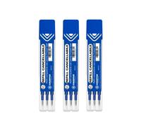 Osama - Recharge Stylo Frixion, Idéal pour Papeterie et Fourniture Scolaire - Kit 9 Pièces avec Recharge Stylo Bille pour Stylo Effacables, 0.7 mm - Refill Stylo Gel Utile pour Fourniture Bureau, Bleu