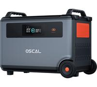 Oscal BP3600, batterie d'extension de 3600 Wh, compatible avec les batteries de 3600 Wh à 57600 Wh, capacité extensible, fonctionne avec le PowerMax 3600 (ne peut pas être seul)