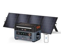 OSCAL PowerMax 2400 Pro Centrale électrique portable On/Off Grid, 2400 W/2016 Wh avec panneau solaire de 200 W, charge CA 1400 W/charge solaire 1500 W, batterie de secours