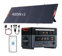 OSCAL PowerMax 2400 Pro - Station électrique ultra-portable 1024Wh 1800W LFP + 2 Panneau solaire 400W - camping, secours maison