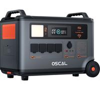 Oscal Powermax 3600 : Centrale électrique portable robuste, avec une capacité de batterie de 3600 Wh à 57600 Wh. Dispose de 14 prises, 5 modes d'éclairage LED, un signal lumineux de type morse, contrô