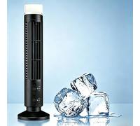 Oscillant à 90 Degrés Ventilateur, Bladeless Desk Fan Ventilateur Vertical Tour Pour Chambre à Coucher, Ventilateurs Tour Sans Lame, Bureau Usb Portable Silencieux Avec Wentylatory Wieżowe (1pc Black)