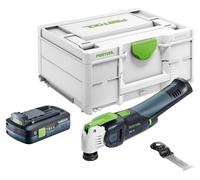 Oscillateur sans fil Festool OSC 18 E-Basic 18 V Starlock Max Brushless + 1 batterie 4,0 Ah + Systainer - sans chargeur