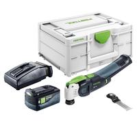 Oscillateur sans fil Festool OSC 18 E-Basic 18 V Starlock Max Brushless + 1 batterie 5,0 Ah + chargeur + Systainer