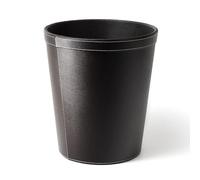 Osco 29cm Faux Leather Waste Bin - Brown