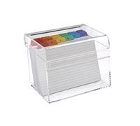OSCO 6 x 4-Inch Clear Acrylic Index Box