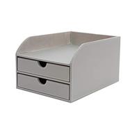 OSCO Faux Leather 2 Tier Sorter with Letter Tray