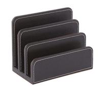 Osco Faux Leather Letter Holder - Brown