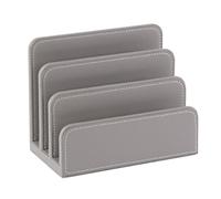 Osco GRYPULH1 Faux Leather Letter Holder - Grey