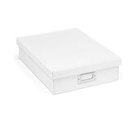 OSCO WPUA4BOX A4 Faux Leather Box - White