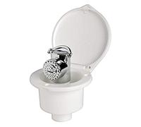 OSCULATI Coffret Douche Elegant Blanche Tuyau PVC 2,5 m Montage à Plat