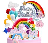 OSDUE Décoration de Gâteau, 3D Poney Ange Cupcake Toppers, Cupcake Décoration, Collection de Figurines de Gâteau D'anniversaire, Gâteau Toppers pour Enfants Fête d'anniversaire 15PCS