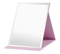 OSDUE Miroir de Maquillage, Portable Table Miroir Pliable, Super HD Miroirs Multi Angle Pliant en Cuir PU Facile à Transporter Miroirs de Voyage Ultra Fin et Durable Pliable, 26x18cm