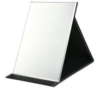 OSDUE Miroir de Maquillage, Portable Table Miroir Pliable, Super HD Miroirs Multi Angle Pliant en Cuir PU Facile à Transporter Miroirs de Voyage, Ultra Fin et Durable Pliable, 26x18cm