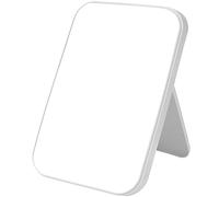 OSDUE Miroir Super HD, 20 * 13.4 CM Miroir de Maquillage Support Pliable Conçu, Portable Table Miroirs Facile à Transporter Miroirs de Voyage Ultra Fin et Durable Pliable Blanc