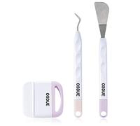 OSDUE Outils de désherbage vinyle, 3PCS Accessoires Traceur Artisanat | Carton Trousse d'outils de Démarrage Camées Lettrage Compris Crochets de Désherbage Pincettes Spatules
