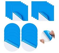 OSDUE Rustine pour Piscine, Lot de 20 rustines de réparation Autocollantes pour Piscine, Kit de Réparation de Patch en PVC, Rustine Piscine pour réparation de Piscine lit à Eau, 10 carrés 10 Cercles