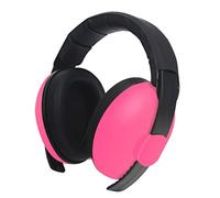 Oshhni Casque Anti Bruit Enfant Arceau Pliable Réducteur Dérangement Sons Abusifs Confortable pour Enfants Matériau Convient pour Crèches, rose rouge, 15,5 x 16cm