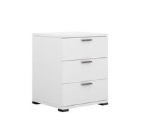 Oskar-Store Vicco Table de Chevet Marseille, Blanc, 46.2x60cm | adapté au rangement d’objets du quotidien et de lampes