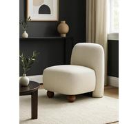 Oslo - fauteuil design en tissu beige