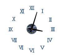 Osmond 12 constellations Sticker mural Horloge 3D DIY Chiffres romains Acrylique Miroir Horloge murale Décoration d'intérieur