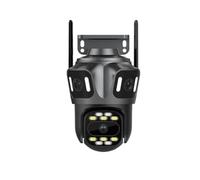 Osmond Icsee3-Eye Caméra Réseau Sans WiFi HD à Trois Écrans 8MP pour Extérieur avec Téléphone Portable Couleur et vue Panoramique à 360°