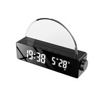 Osmond Lampe de lever du soleil, réveil simulateur d'aube, lampe de chevet à changement de couleur pour chambre à coucher, noir, facile à installer et à utiliser