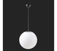 OSMONT ADR68808 ADRIA P3 luminaire suspendu en verre noir/blanc IP40 4000 K 27W LED combinaison de secours 1 h