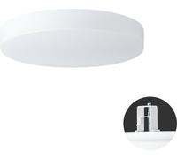OSMONT DEL65091 DELIA V2 Plafonnier/applique plastique semi-encastré blanc IP44 3000 K 24W LED HF