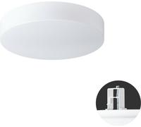 OSMONT DEL65580 DELIA V1 plafonnier/mural plastique semi-permanent blanc IP44 4000 K 13W LED
