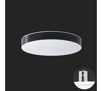 OSMONT DEL69335 DELIA CV2 plafonnier/mural plastique semi-permanent blanc / blanc - noir IP44 3000 K 27W LED HF secours combiné 3 h