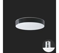 OSMONT DEL69359 DELIA CV1 plafonnier/mural plastique semi-permanent blanc / blanc - noir IP44 3000 K 14W LED HF secours combiné 3 h