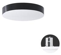 OSMONT DEL69362 DELIA CV1 plafonnier/applique plastique semi-encastré blanc / blanc - noir IP44 3000 K 19W LED DALI