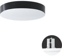 OSMONT DEL69856 DELIA CV1 plafonnier/applique plastique semi-encastré blanc / blanc - noir IP44 4000 K 13W LED HF