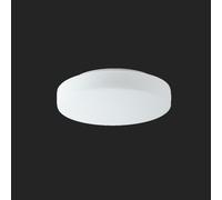 OSMONT EDN59148 EDNA 3 Plafonnier/applique en verre, blanc, IP43, 3000 K, LED 14 W, éclairage de secours HF, combiné, 3 heures