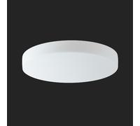 OSMONT EDN59169 EDNA 5 Plafonnier/applique en verre, blanc, IP43, 3000 K, éclairage de secours LED 27 W, combiné, 3 heures
