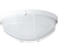 OSMONT ELE50028 ELEKTRA 4 plafonnier/mural plastique industriel blanc/clair IP65 25W E27