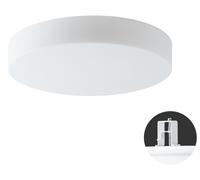 OSMONT ELS68640 ELSA V4 plafonnier/applique en verre semi-encastré blanc IP44 4000 K 27W LED DALI HF